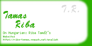 tamas riba business card